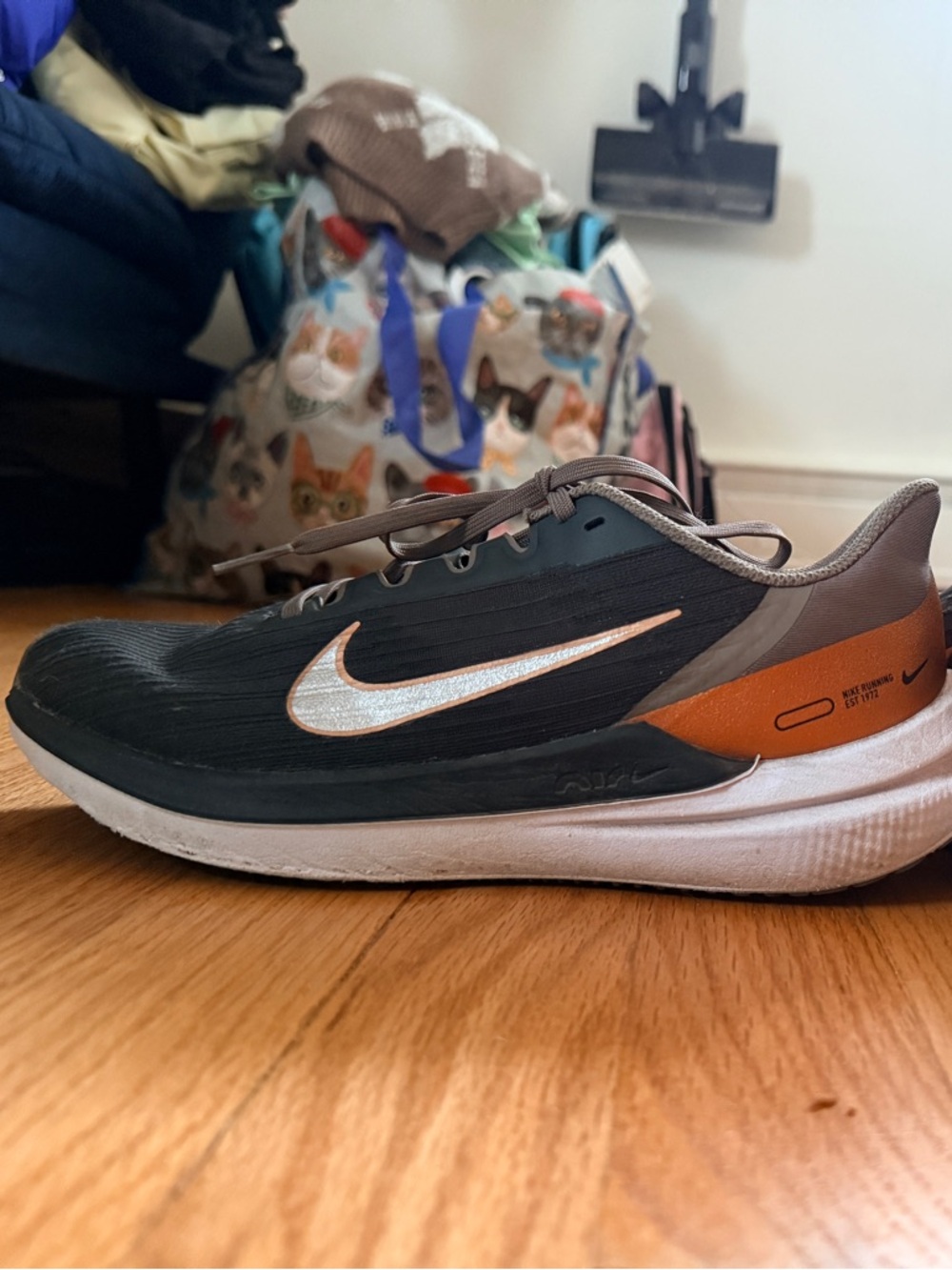 Nike Women’s Athletic Shoes - Gray with Orange and White